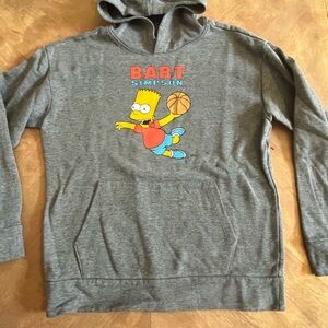 Old Navy Bart Simpson Skateboarding Hoodie – Boys XXL (18–20)